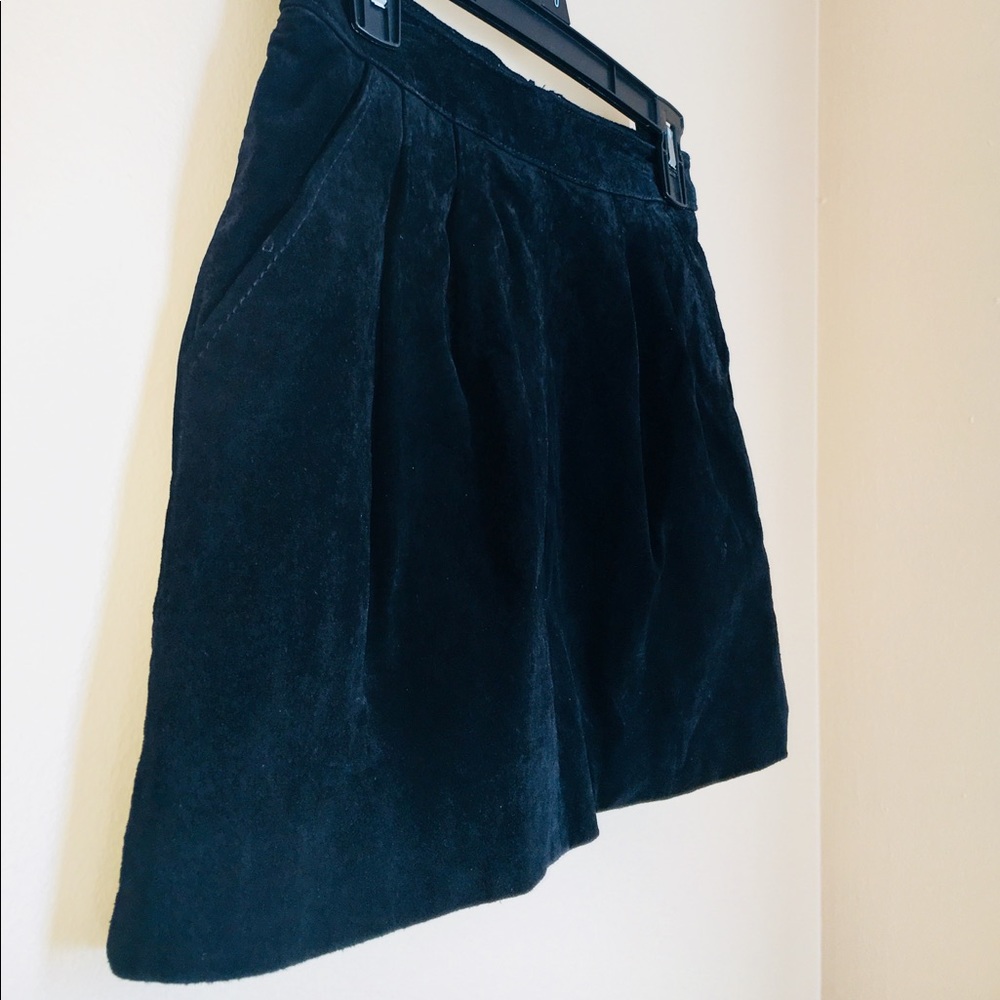 Suede Mini Skirt